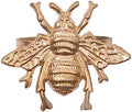 Jaye’s Studio Decorative Bee Napkin Rings Set of 4 Brushed, Gold Napkin Holder for Table Setting Decor, Handcrafted Metal Boho Napkin Holder Modern for Dinner Table Decor, 3” x 2.5” Enamel Finish by JayesStudio