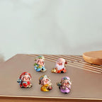 5 Pcs Resin God of Wealth Statue, Chinese New Year Feng Shui Fortune Figurines for Office and Home Decor - Image 4
