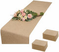 8 Pack Natural Burlap Table Runners,12 x 70 Inch Long, Rustic Farmhouse Country Vintage Boho, Jute Table Runner for Western Wedding Decorations,Farmhouse Style by Unknown