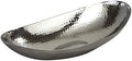 Elegance Hammered 14-1/2 by 8-Inch Stainless Steel Oval Fruit Bowl by Elegance