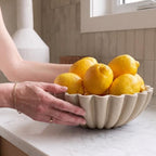 Decorative Marble Fruit Bowl For Kitchen Counter Or Table Decor – Premium Resin Large Key Bowl Elevates Your Modern/Farmhouse Home Decoration, Showcasing Fruit or Seasonal Centerpieces in Style - Image 6