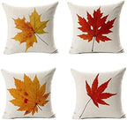 All Smiles Fall Outdoor Throw Pillow Covers 26x26 Set of 4, Thanksgiving by AllSmiles
