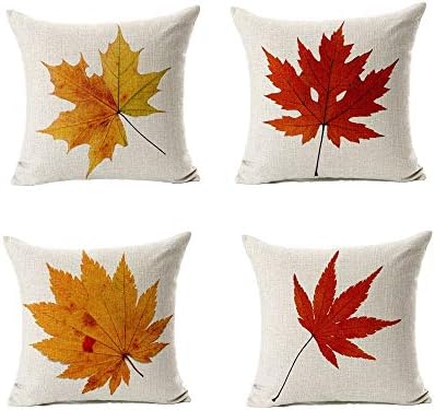 All Smiles Fall Outdoor Throw Pillow Covers 26x26 Set of 4, Thanksgiving by AllSmiles