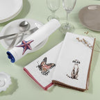 FINGERCRAFT Cloth Napkins Set of 12, 100% Cotton, 20x20 Inch, Multi Print - Image 3