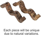 Bloomingville Marble Wave Double Taper Candle Holder, Brown Forest - Image 7