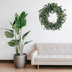 Olive Wreath for Front Door 26 inch, Greenery All Season Wreath with Olive Leaf Fruit, Home Decoration for Outdoor Living Room Indoor Wall and Outside Summer All Season Wedding - Image 5