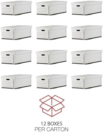Universal One Lift-Off Lid File Storage Box, Legal, Fiberboard, White, 12/Carton (95221) - Image 3