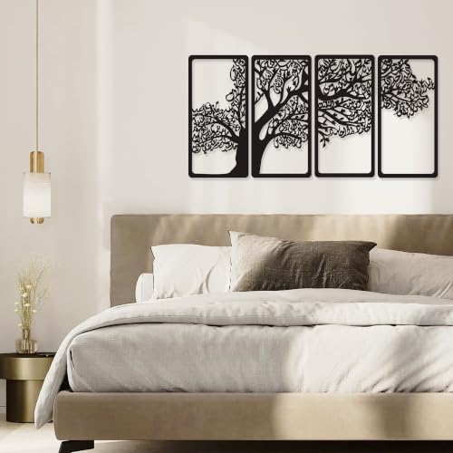 YATEASLU 4 Quls Islamic Wall Art Set - Metal Arabic Calligraphy Decor - Image 5