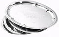4-Pack 15.7" x 11.8" Silver Serving Trays for Party Set - Lightweight Oval Floral Engraved Silver Platter, Stainless Steel Wedding Vintage Tray for Food, Charcuterie, Cookie, Desserts by Zenovlux