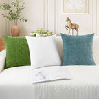 CaliTime Decorative Couch Throw Pillow Covers 26 X 26 Inches True White - Image 5