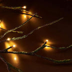 Hairui Mossy Garland Lights 6FT 48 LED Battery Operated Lighted Twig Vine with Timer for Halloween Christmas Party Decoration Indoor Outdoor Use - Image 5
