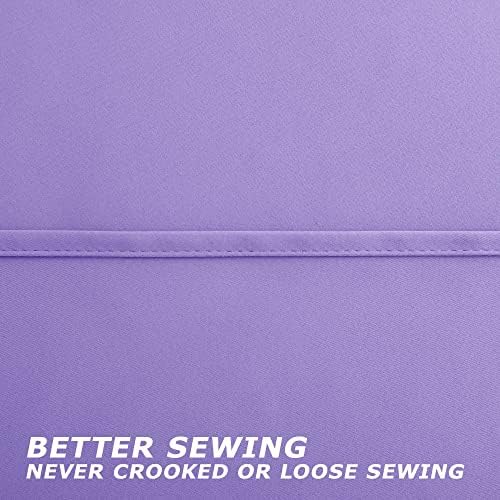 KOUFALL Lilac Purple Curtains 84 Inch Length for Girls Bedroom,2 Panels Set Room Darkening Blackout Kids Curtains for Toddler Princess,Violet Lavender - Image 5
