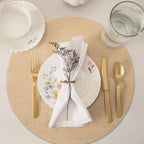 Kochorie 100 Pieces Burlap Placemats 15 Inch Round - Image 6