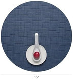 Chilewich Bamboo Placemats Set of 4, Round Woven Placemats - Image 2