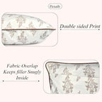 Ridhi Block Print Quiet Earth Cotton Pillow Cover 20" x 20" (Set of 2) - Image 2