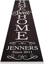 Personalized Welcome Sign for Front Door, Custom Welcome Sign for Porch Outdoor Welcome Home Decorations, 48"x8" PVC Sign (Design 8) - Image 4