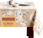 Maison d' Hermine Table Cloth Rectangle Table Reusable 100% Cotton 60"x108" by MaisondHermine