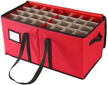 Sattiyrch Christmas Ornament Storage Box,Box Contributes Slots for 54 Holiday Ornaments 4 Inches - Image 5