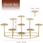 Candeldo Candle Holder for Inside Fireplace, Gold Metal Candelabra - Image 4