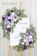 Artificial Wedding Arch Flowers Kit(Pack of 2) for Wedding Arch, Bridal Shower, Ceremony and Reception Backdrop Decoration (Dancing Purple Kelsang Flowers) - Image 5