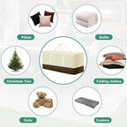 2 Pack Extra Large Patio Outdoor Waterproof Cushion Storage Bag, Outdoor Cushion Furniture Storage Bag with Handles and Zippered 68 x 30 x 20 Inch, Beige 2# - Image 6