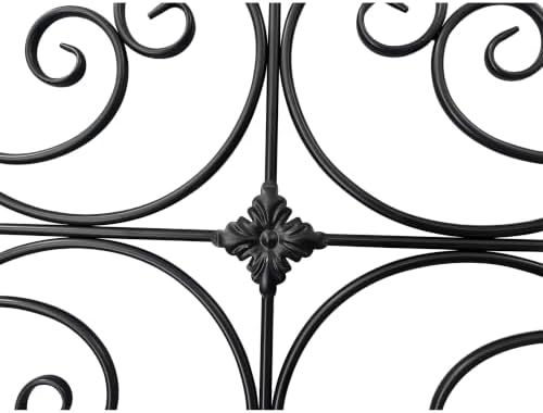 Sintosin Wrought Iron Wall Decor 45 x 18 In, Black - Image 6