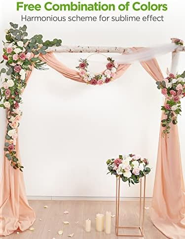 InnoGear Artificial Flowers, 50 Pcs Cream Foam Fake Roses Bulk with Stems for Decoration DIY Wedding Bouquets Centerpieces Bridal Shower Party Christmas Tree - Image 4