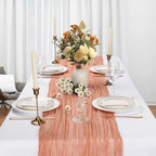 12 Pack 35 x 120 Inch Coral Table Runner Cheesecloth 10Ft - Image 3