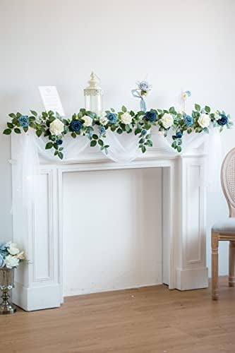 PONATIA 5FT Handcrafted Artificial Rose Flower Garland - Image 2