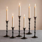 NUPTIO Black Candlestick Holders for Halloween: Unique Gothic Design by Nuptio