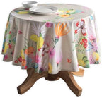 Maison d' Hermine Table Cloth Round Table Reusable 100% Cotton 63" Diameter by MaisondHermine