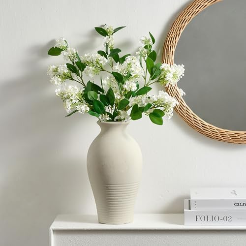 Ceramic Flower Vase Home Decor,11inches Large Farmhouse Table Vases - Image 5