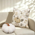 Fall Pumpkin Pillow Covers Set of 2,20x20 Inch,Beige - Image 4