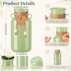 TBWIND Mason Jar Vases for Centerpieces, 12PCS Mint Green Glass Flower Vase - Image 2