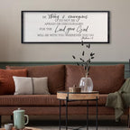 comurdyo Christian Be Strong And Courageous Sign 32"x12" Black - Image 6