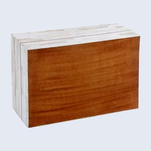 Handicrafts Home Large Decorative Storage Box with Lid – 12X8X5” Coffee Table Organizer, Keepsake- Decorative Boxes for Home Decor, Stylish Decorative Box for Office Decor-Aegean Pearl - Image 7