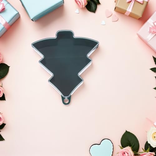 OFFSCH 10pcs Christmas Party Favor Boxes Tree Shaped Plastic Candy Containers with Lids Decorative Holiday Treat Holders for Cookies Chocolates Xmas Party Supplies - Image 7