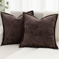 Decorative Throw Pillow Covers 26x26 Chenille Boho Pillowcase by BAOLIZEGAO