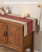 Table Runner, 13.8" × 72", 100% Natural Ramie, Handwoven - Image 4