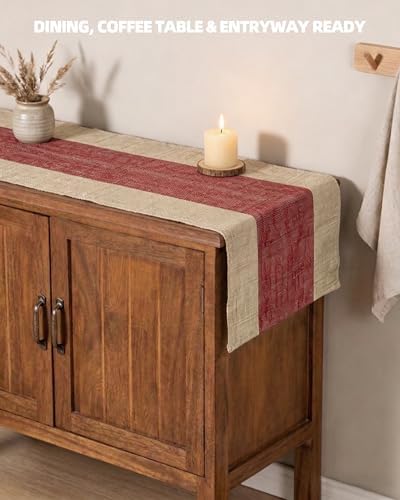 Table Runner, 13.8" × 72", 100% Natural Ramie, Handwoven - Image 4