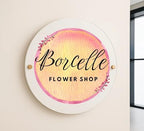 Custom Wall Business Sign, Rectangle Rounded Door Sign, Office Gift Table Top Office Decor Personalized Square Company Sign (Wall Business Sign (Large)) - Image 6