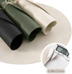 MOSAYT Vinyl Faux Leather Round Placemats Set of 6, 13 Inch, Black - Image 6