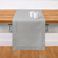 Solino Home Cotton Linen Dining Table Runner Light Grey Woven, 14 x 72 in by SolinoHome