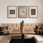 Western Wall Art Set of 3, Vintage Long Live Cowboy Canvas Wall Decor Paintings, Retro Striped Southwestern Artwork Prints Pictures for Nursery Bedroom Living Room 16x24 Inch Wood Framed - Image 6