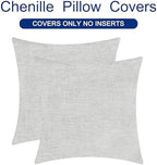 CaliTime Decorative Throw Pillow Covers 26 X 26 Inches Moonbeam Gray - Image 6