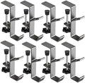 2-in-1 Adjustable Christmas Stocking and Garland Hangers, Heavy Duty Metal Mantel Hooks, No Drill Stocking Holders, Garland Decorations (Silver-8PCS) by Unknown