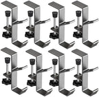 2-in-1 Adjustable Christmas Stocking and Garland Hangers, Heavy Duty Metal Mantel Hooks, No Drill Stocking Holders, Garland Decorations (Silver-8PCS) by Unknown