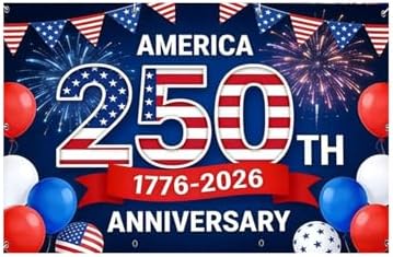 American 250th Birthday Garage Door Cover Decorations, 4th of July Photograph Backdrop America USA Banner 250th Anniversary Garage Door for Independence Day Patriotic Party Outdoor Decor Banners (E) - Image 6