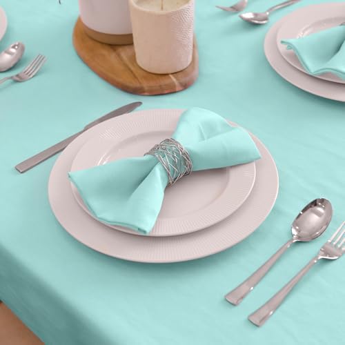 Encasa XO Cloth Napkins, Washable, Reusable Cotton 17"x17" - Image 2