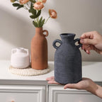 Ceramic Vase Set, 3Pcs Flower Vases for Modern Boho Farmhouse Decor, Decorative Vases for Pampas Grass & Dried Flowers, Distressed Finish - Image 5